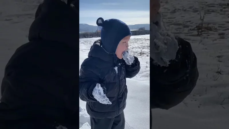 Снег. Дети. Горы. Жизнь.