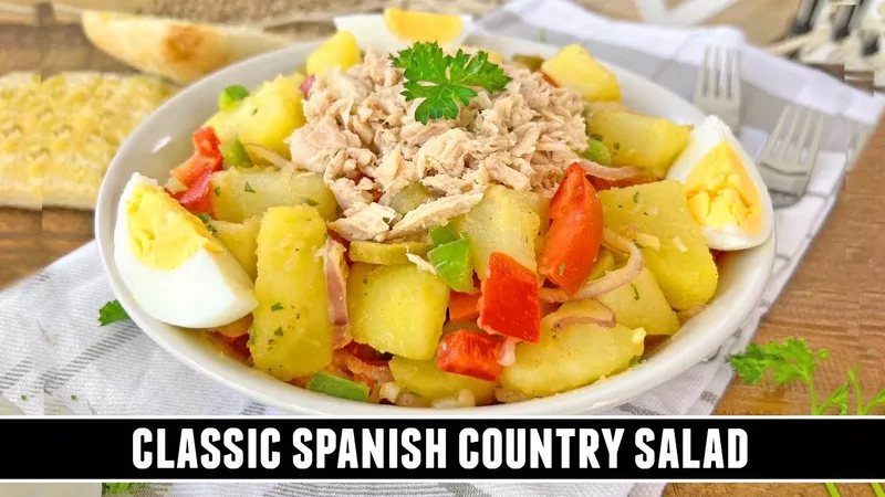 Spanish Country Salad One of Spain's most ICONIC Recipes