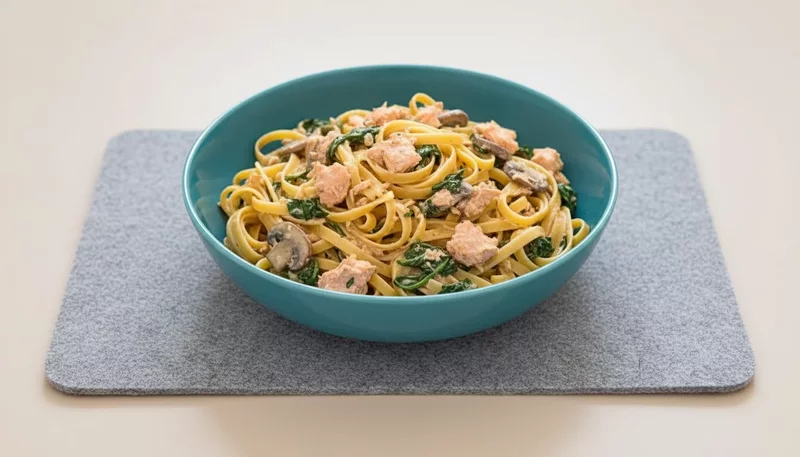 20-Minute Canned Salmon Pasta CRAZY Good Restaurant-Quality Recipe