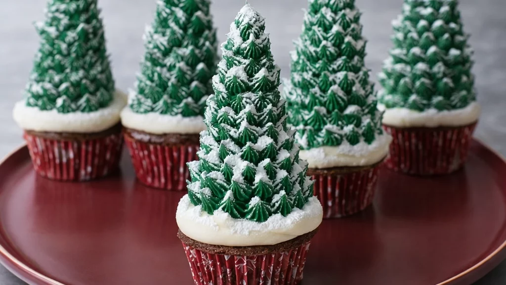 How to Make Christmas Tree Cupcakes