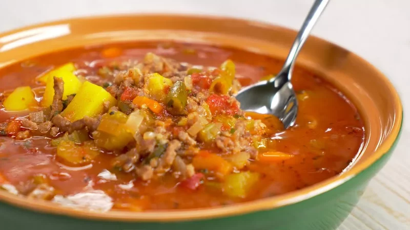 How to Cook HEARTY MEAT & TOMATO SOUP. Minced Beef & Tomato Soup. Recipe by Always Yummy!