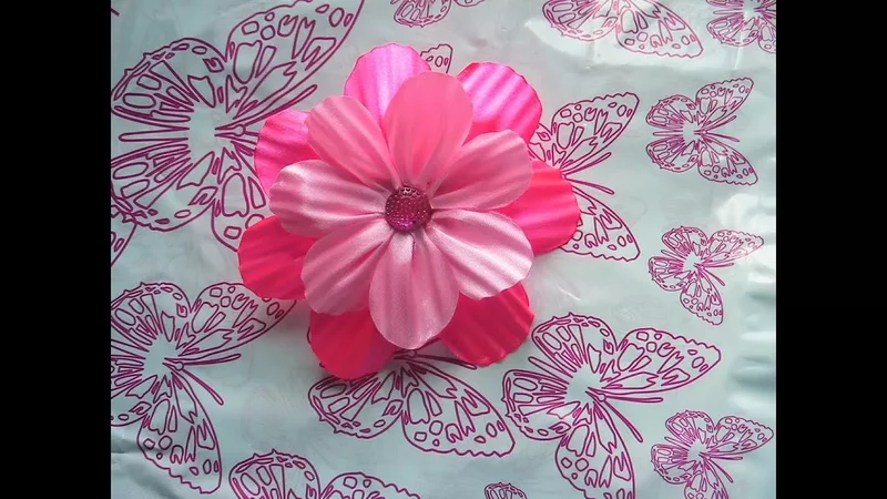 Секретный способ гофрирования лепестка! Супер-легко!!!DIY/Kanzashi