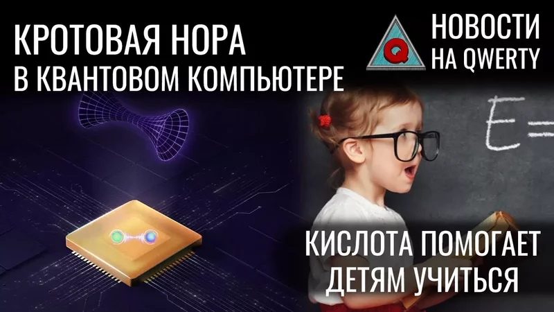 Кротовая нора на квантовом компьютере. Термометр для клетки. ГАМК и обучение. Новости QWERTY 239