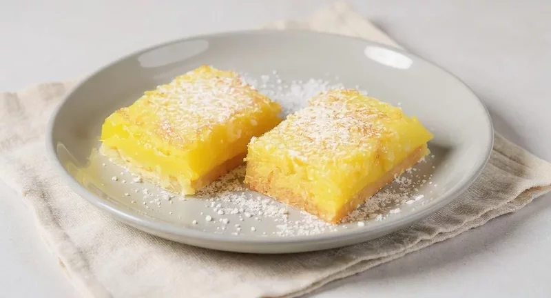 Lemon Shortbread Bars Recipe Demonstration - Joyofbaking.com