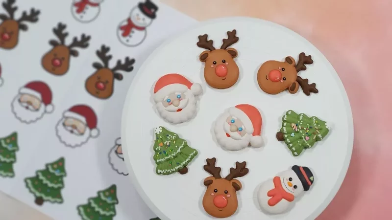 Christmas Design Macarons 크리스마스 마카롱 만들기ㅣSUGAR BEAN