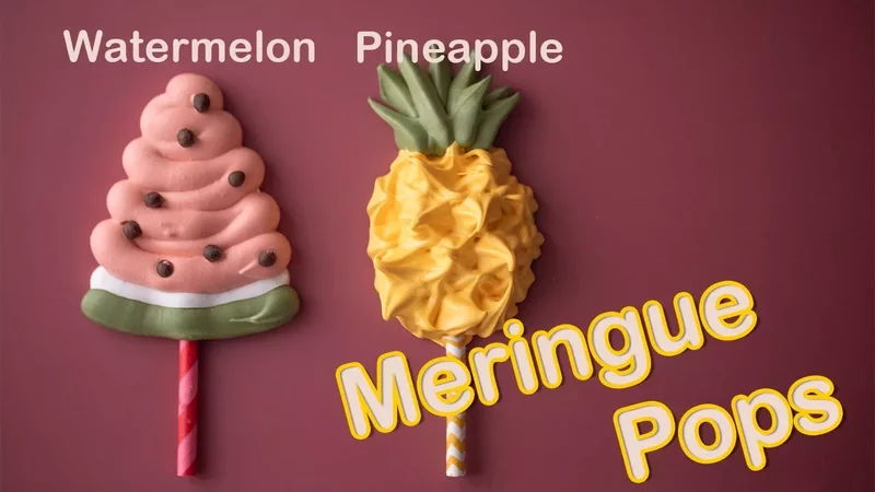 수박 & 파인애플 머랭팝 만들어요 (Watermelon & Pineapple Meringue Pop)