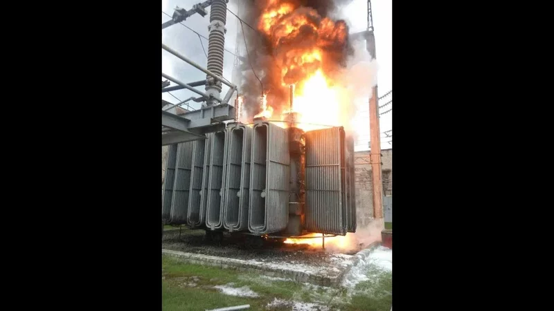 Короткое замыкание внутри бака трансформатора, электрическая дуга