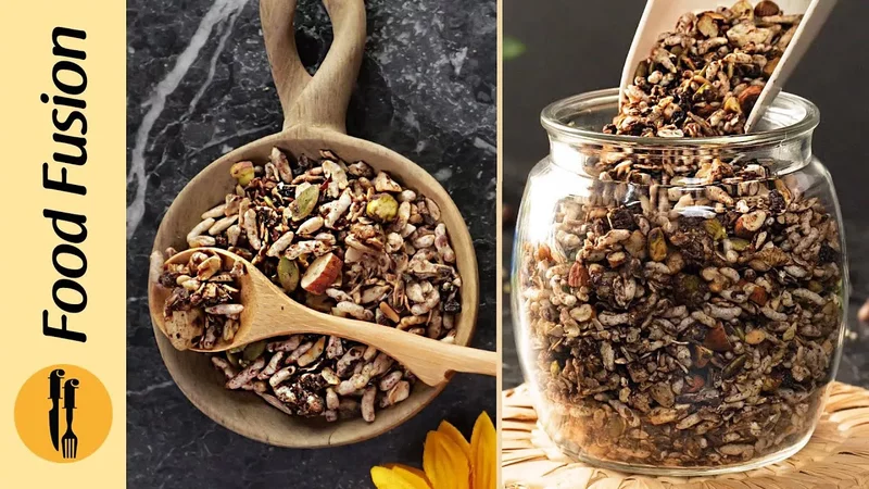 How To Make Granola Without Oven /Stove Top Recipe By Food Fusion