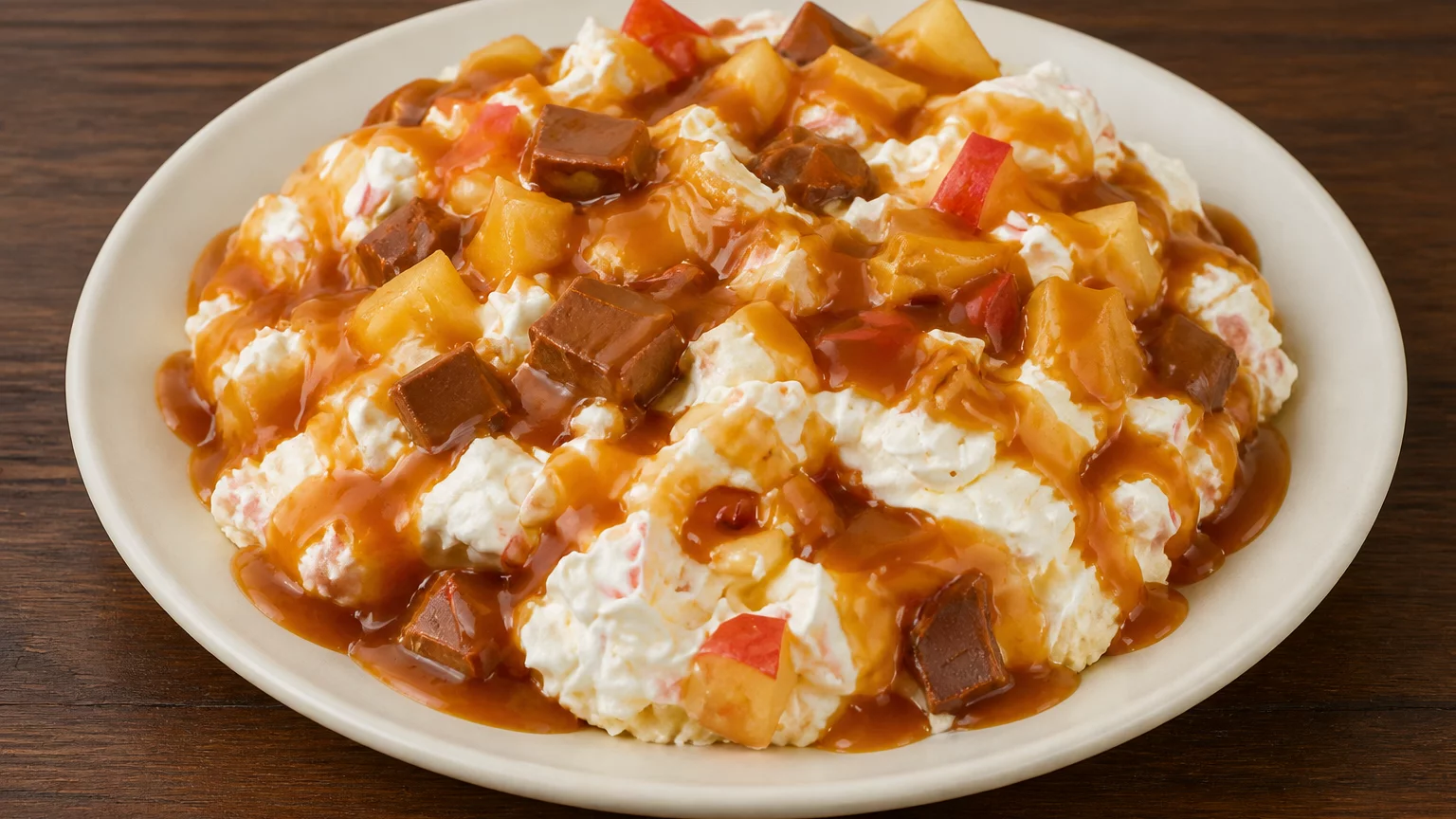 Snicker Salad: Super Easy & Delicious Dessert Salad - Steph’s Stove
