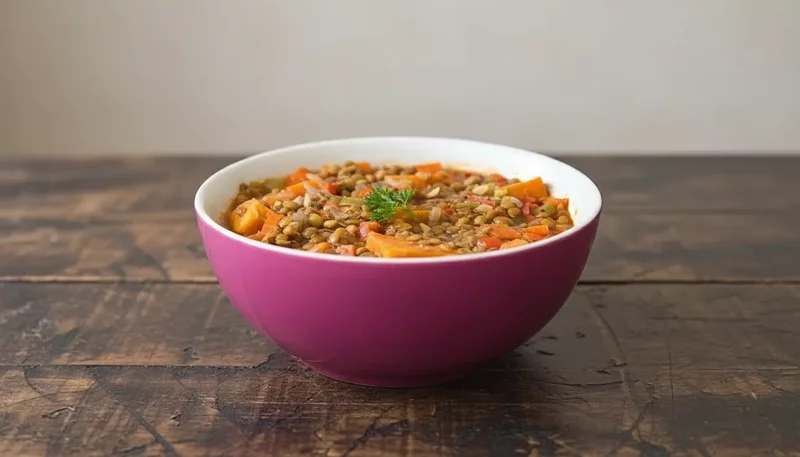 My Mothers Lentil Stew with Sweet Potatoes EASY One-Pan Recipe