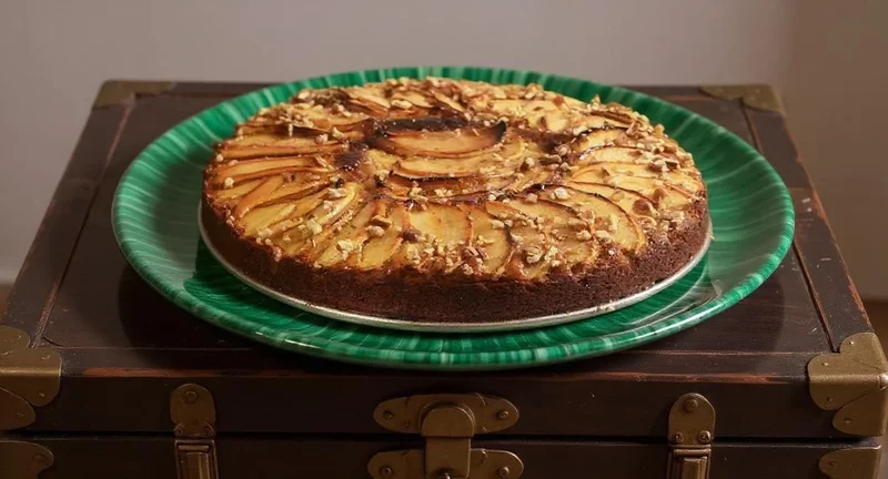 Apple Gingerbread Cake Recipe Demonstration - Joyofbaking.com