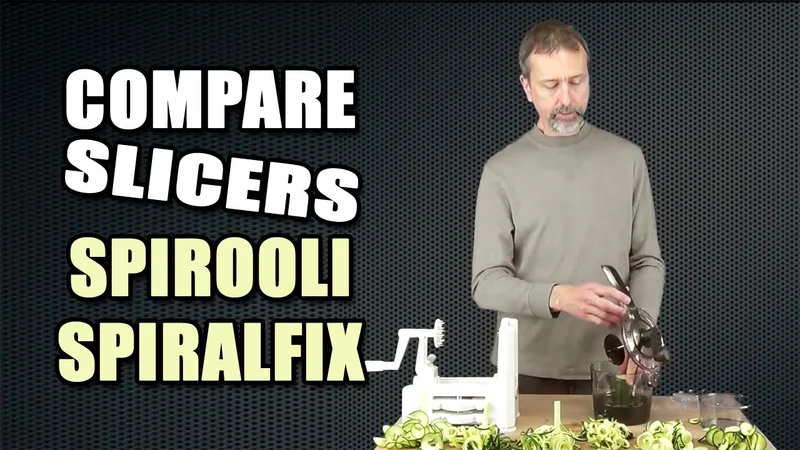 Comparison GEFU SpiralFix and World Cuisine Spiral Slicer