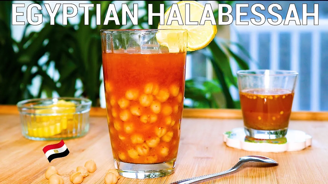 الحلبسة المشروب الرسمي للشتاء  Halabessa\ Hummus El Sham\ Egyptian Spicy Chickpeas Drink