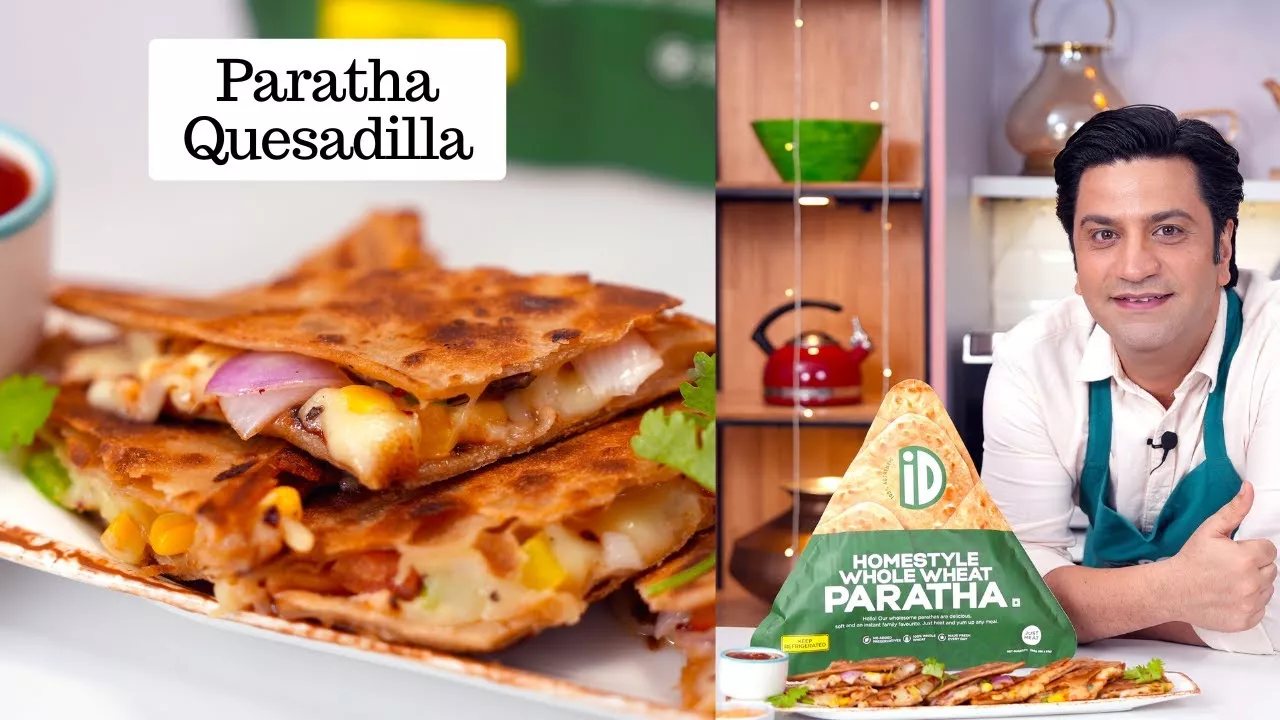 Cheese Paratha Quesadilla Mexican Snack Paratha Pizza Ka Nashta Kunal Kapur Recipes