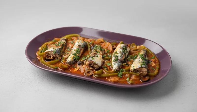 Canned Sardines with Vegetables EASY & DELICIOUS Recipe from Spain