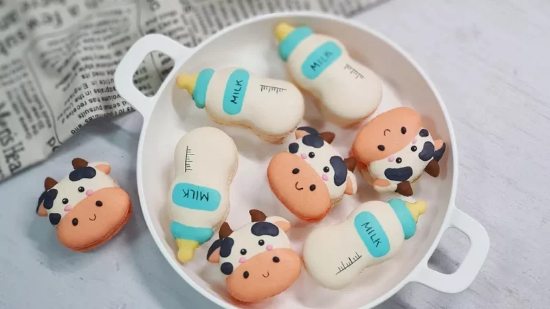 Milk Macarons Recipe 순수우유 마카롱 만들기ㅣSUGAR BEAN