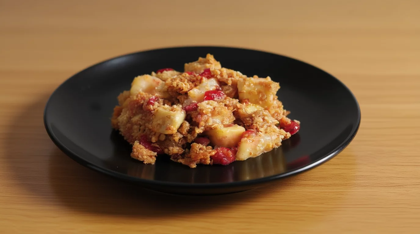 Cranberry Pear & Apple Crumble Recipe Demonstration - Joyofbaking.com
