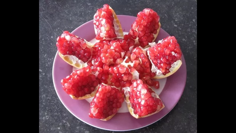 Гранат, как порезать правильно.