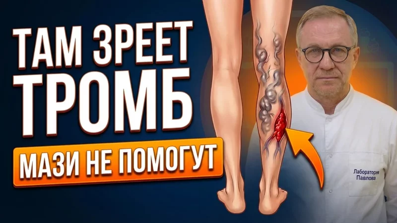 99% людей сами выращивают ТРОМБЫ в ногах. Не ждите пока оторвется. Вот спасение сосудов БЕЗ ОПЕРАЦИЙ