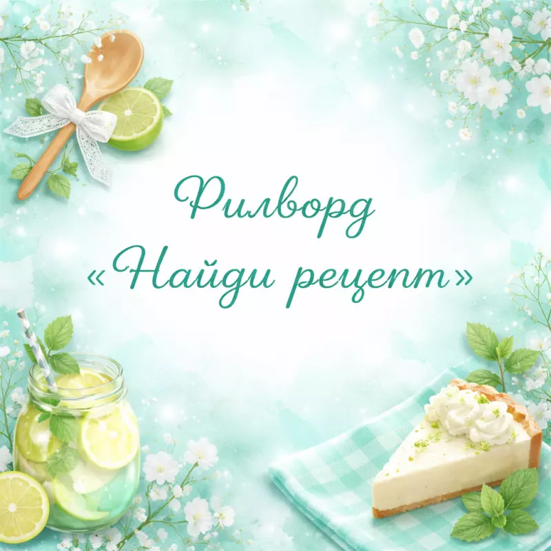 🔤 Филворд "Найди рецепт"