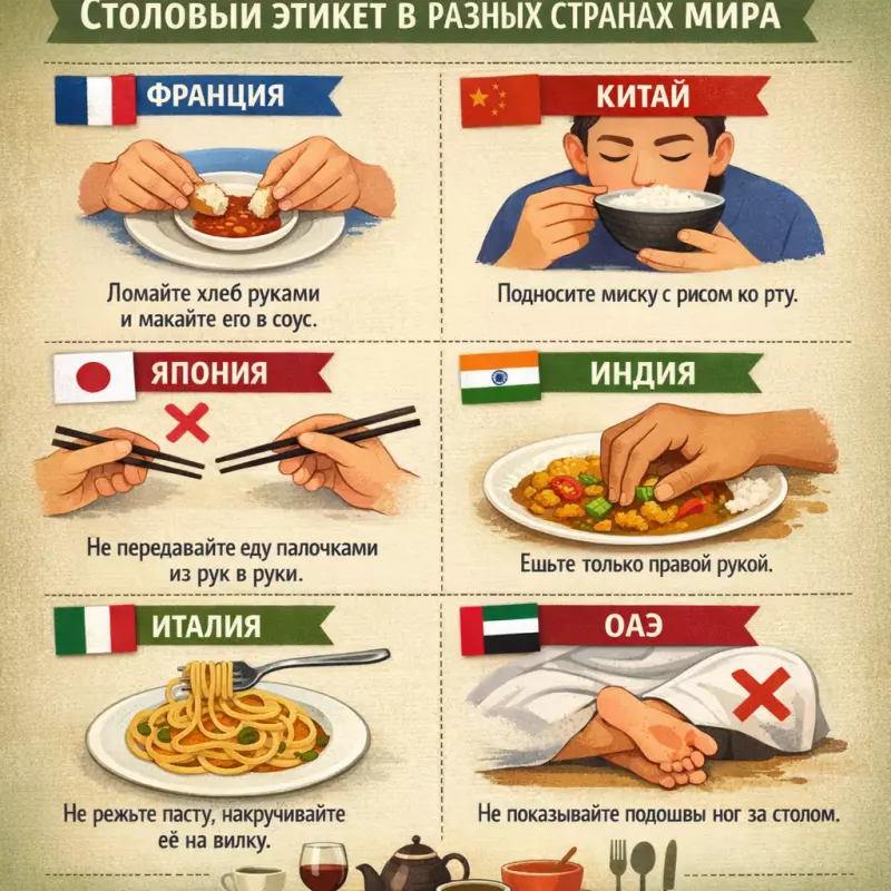 Столовый этикет в разных странах мира: 30 тонкостей для туриста