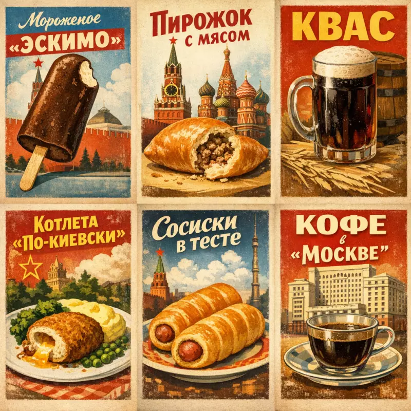 Кулинарные символы Москвы советской эпохи