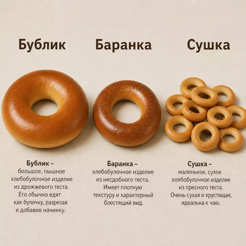 Бублик, баранка и сушка: как хлеб свернулся в кольцо