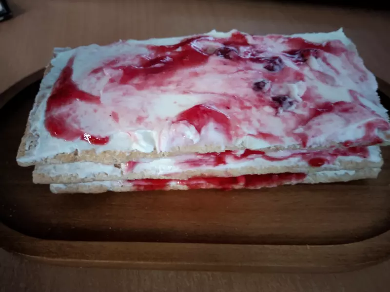 Полезное пирожное "Наполеон"  к завтраку за 5 минут