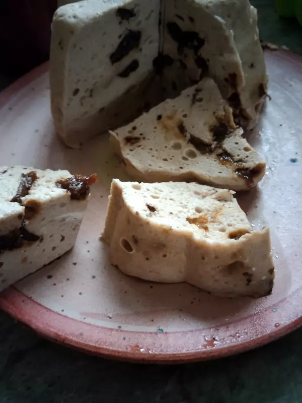 Творожно-шоколадный десерт (запеканка) с изюмом