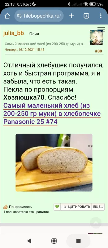Мини-хлебопечка Panasonic SD PN100