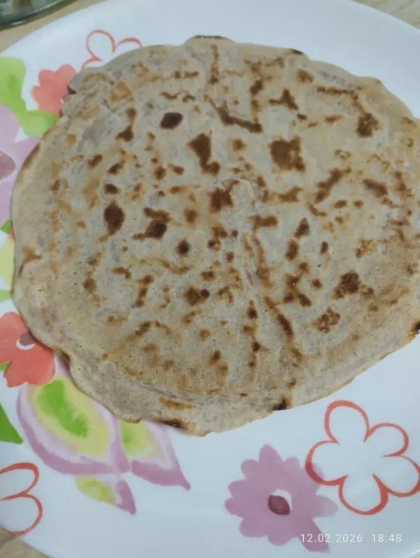 Блины из фиолетовой цельнозерновой муки