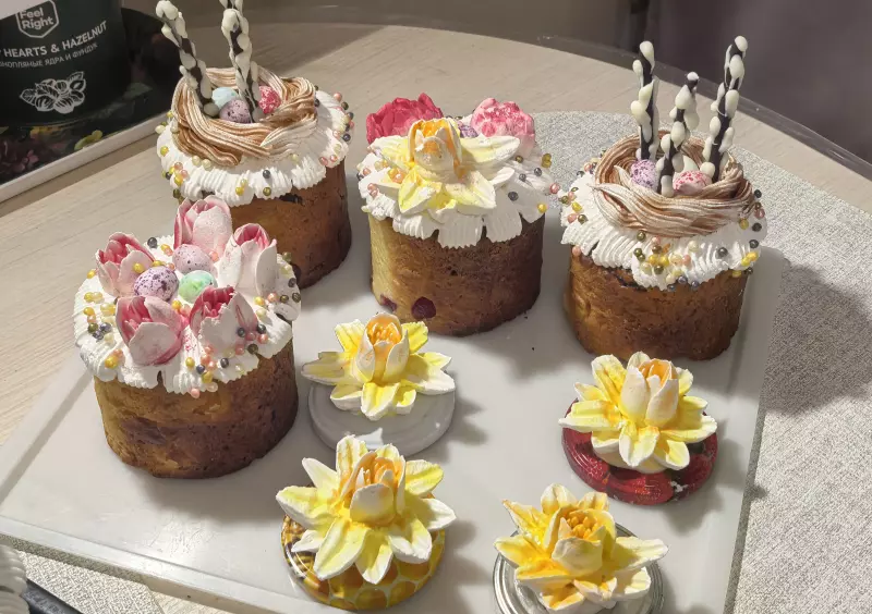 Пасхальный кулич с куркумой