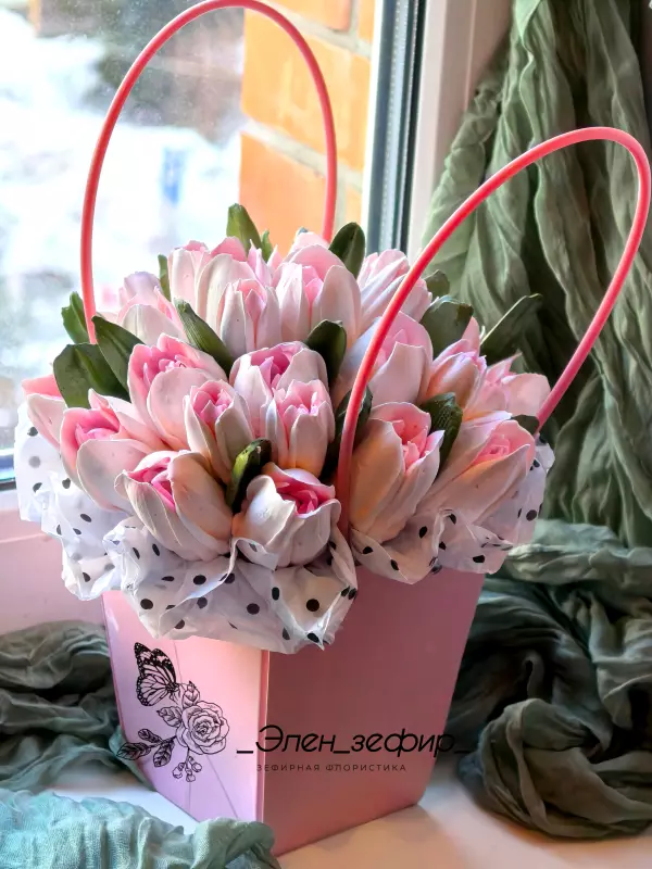 Зефирные букеты и композиции