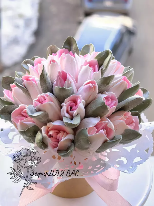 Зефирные букеты и композиции