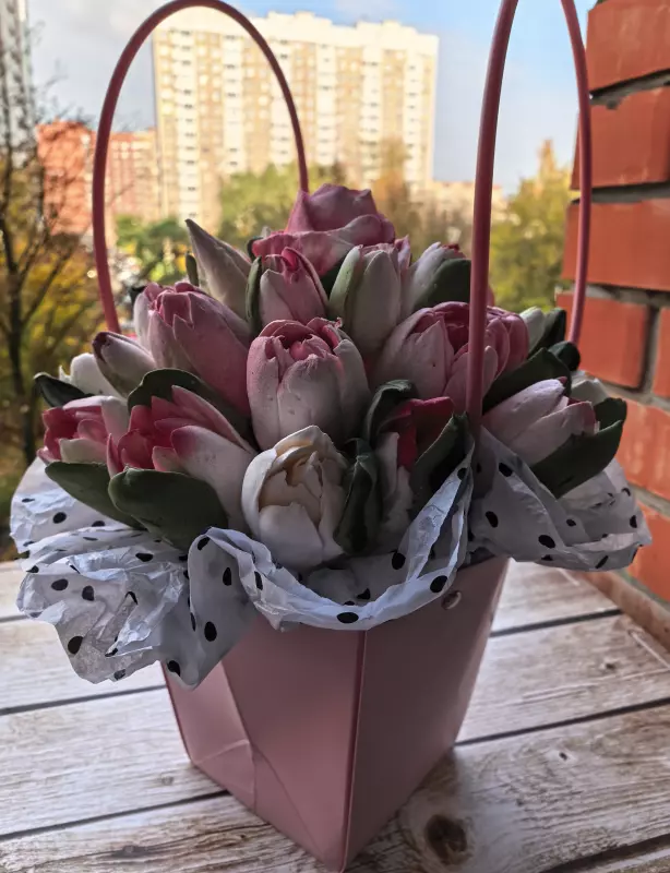 Зефирные букеты и композиции