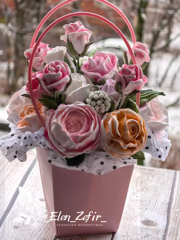 Зефирные букеты и композиции