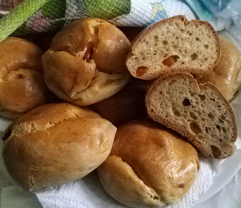 Простые булочки из творожного теста