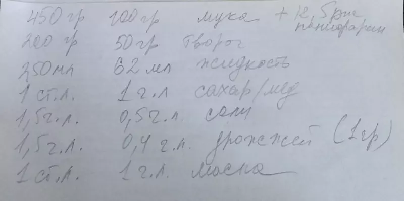 Хлеб с творогом (хлебопечка)