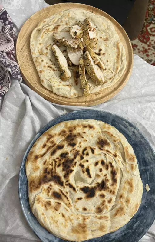 Лепешки слоёные