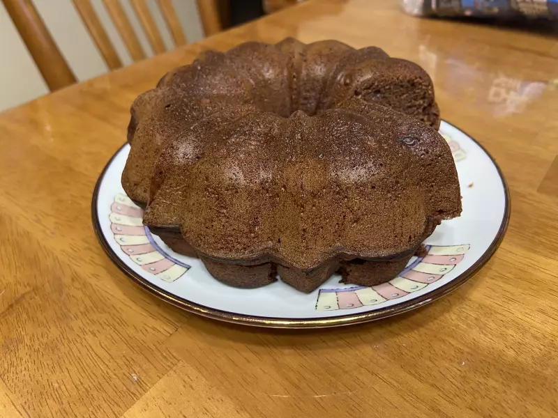Шоколадный постный кекс на соке