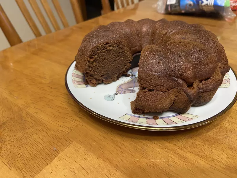 Шоколадный постный кекс на соке
