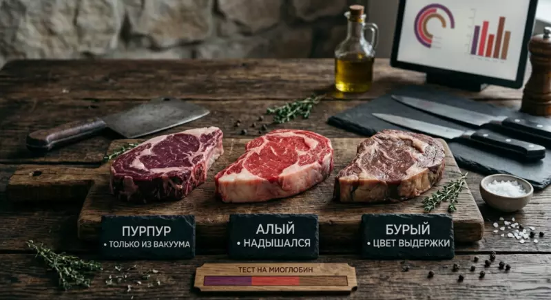Как выбрать сырой стейк по цвету
