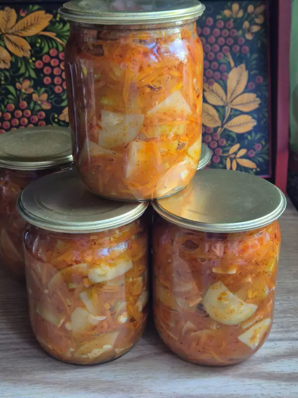 Кабачки с Краснодарским соусом