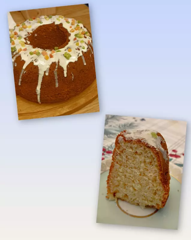 Апельсиновый кекс с ванильным сахаром