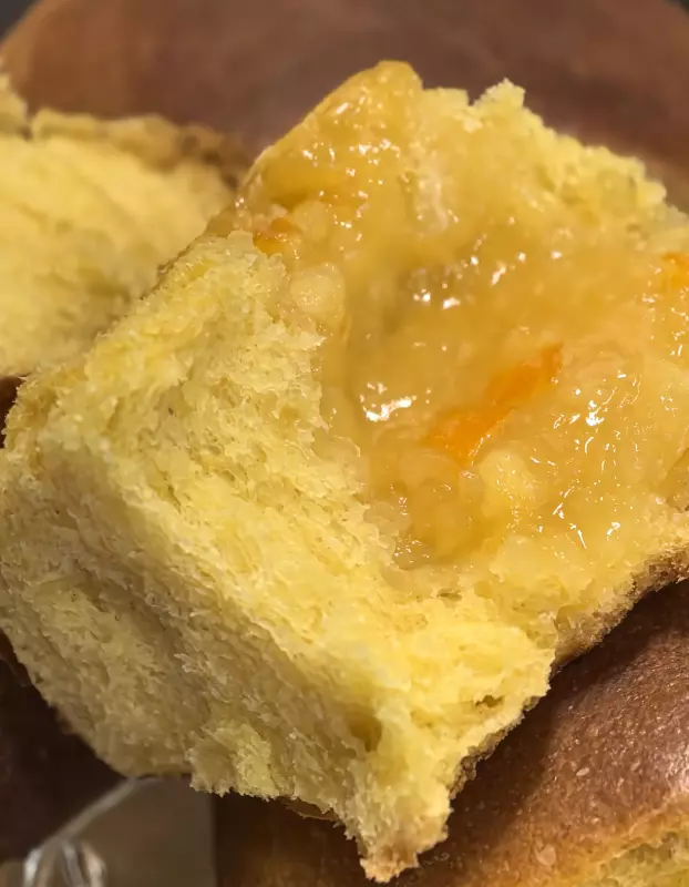 Булочки мандариновые с вареньем