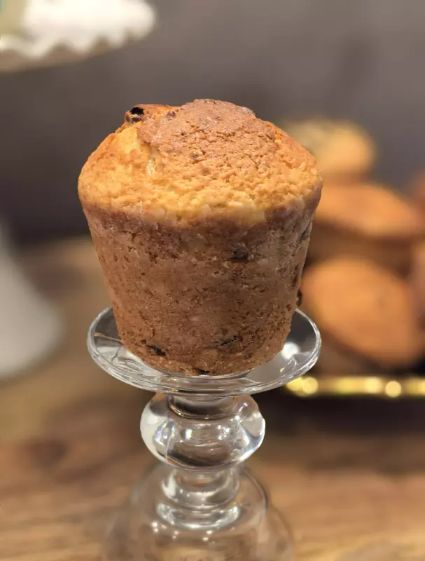 Быстрые творожные кексы с изюмом