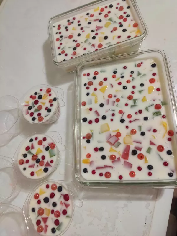 Желе разноцветное
