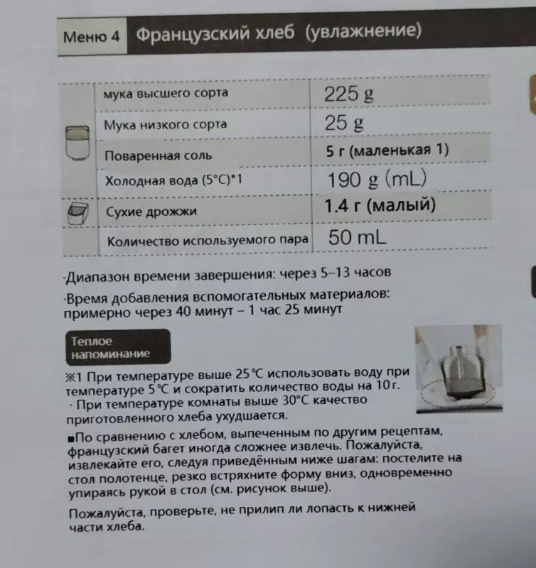 Хлебопечка Panasonic SD-SSM100 с паровым выпеканием