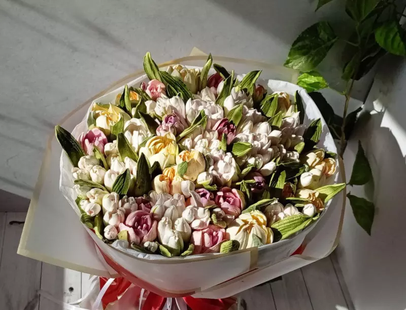 Зефирные букеты и композиции