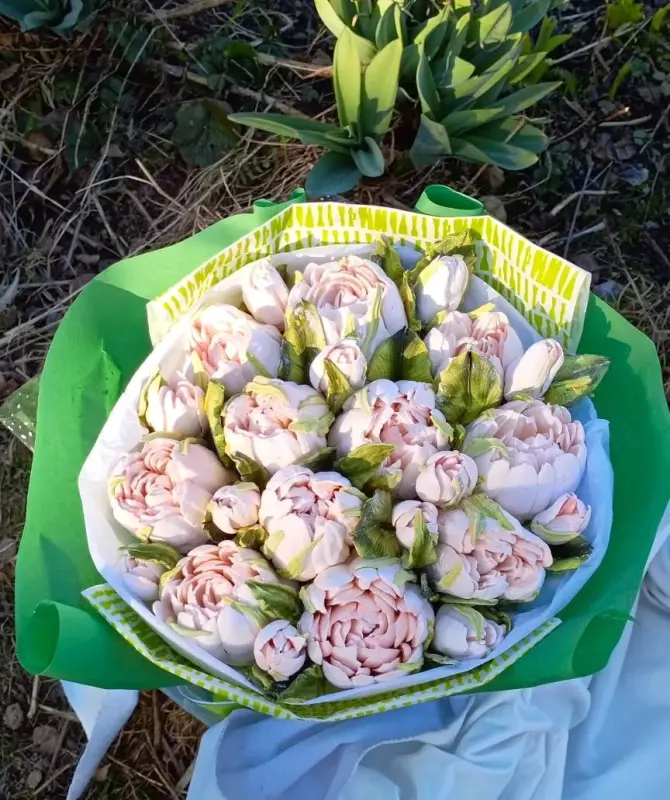 Зефирные букеты и композиции